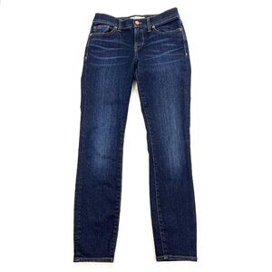 MADEWELL Jeans Low Rise Skinny Skinny Blue Dark Wash Stretchy Logo Womens 25